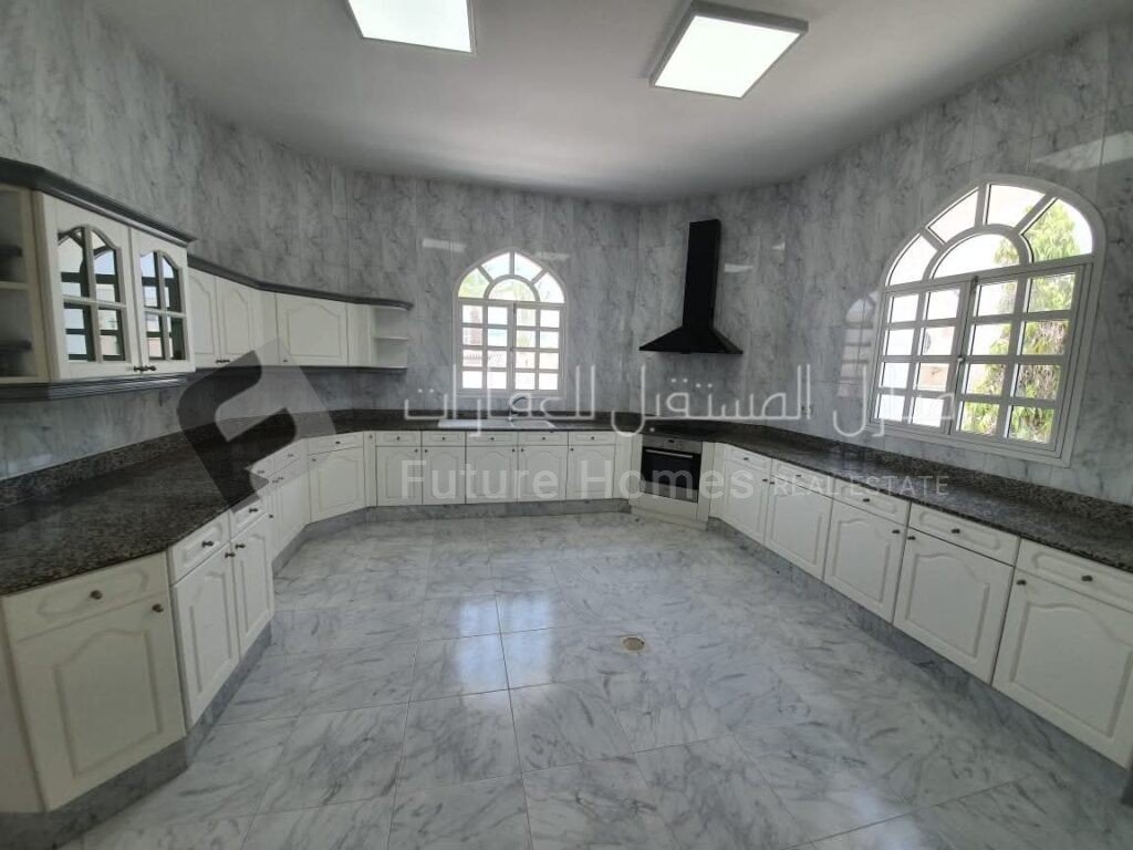 Large kitchen in Azaiba twin villa Muscat